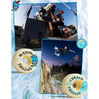 Spitfire Mason Silva Burn Squad Skateboard Wheels | F4 Conical Full 53mm 99a