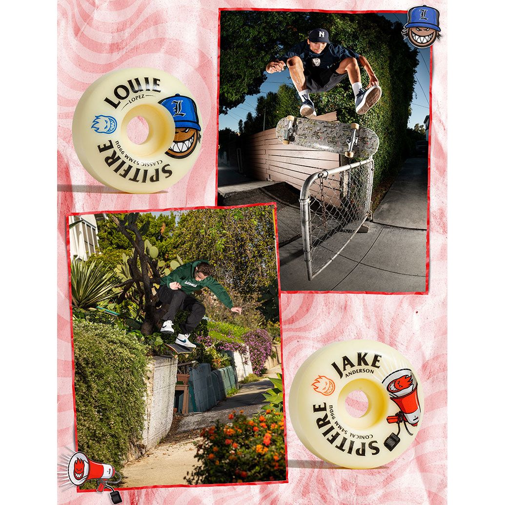 Spitfire Louie Lopez Burn Squad Skateboard Wheels | F4 Classic 52mm 99a