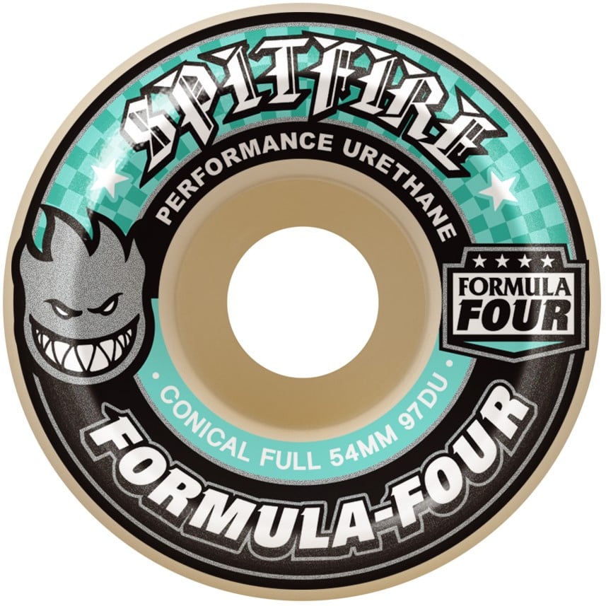 Spitfire Formula Four Conical Full Skateboard Wheels | 54mm 101a
