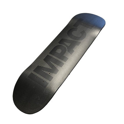 IMPACT XPU ALL BLACK SKATEBOARD DECK - Size 8.25 (Standard)