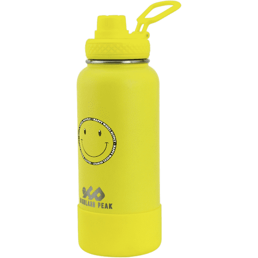 32oz Bottle, Happy Wheels, Yellow
